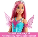 Barbie a Touch of Magic Malibu Doll with Fairytale Outfit and Two Pets HLC32