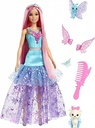 Barbie a Touch of Magic Malibu Doll with Fairytale Outfit and Two Pets HLC32