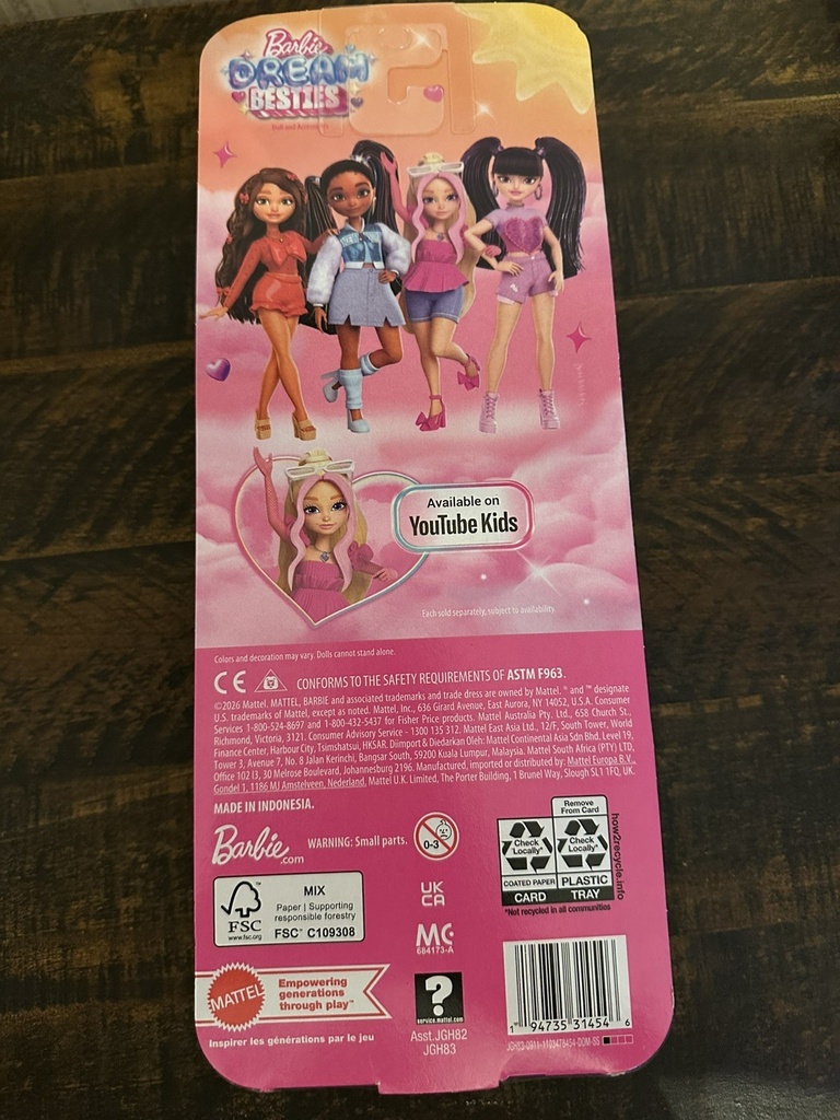 Barbie Dream Besties Daisy Jean Youtube Doll Pink Bikini Music Festival NIB!