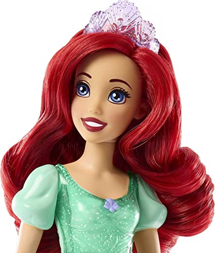 Disney Princess Ariel Fashion Doll with Red Hair  Blue Eyes & Tiara Accessory  Sparkling Look