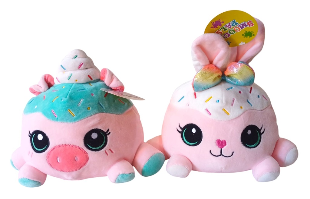 PELUCHE CHANCHO/CONEJO C/CONFITES 15CM