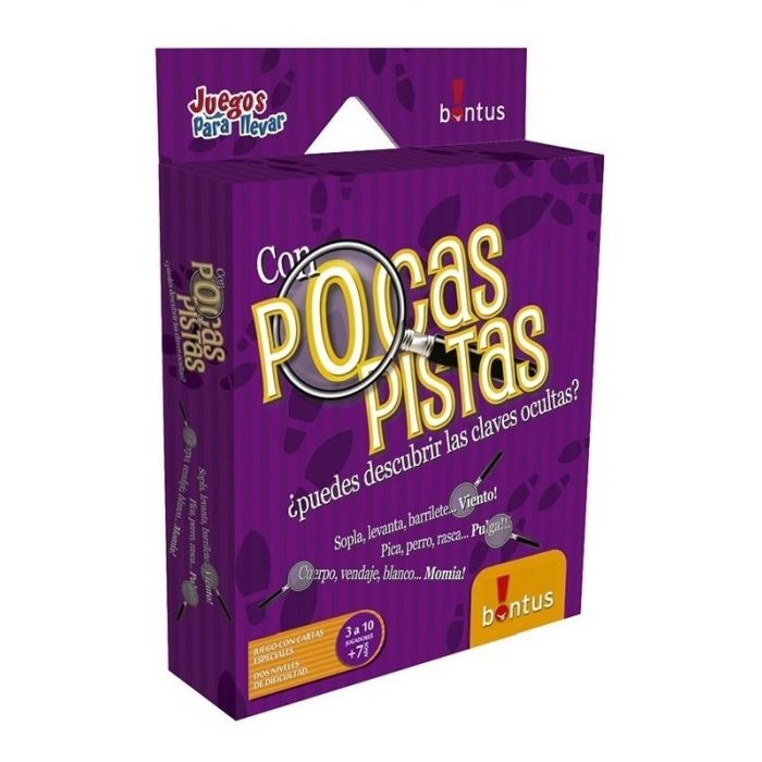 Juego de cartas pocas pistas Bontus