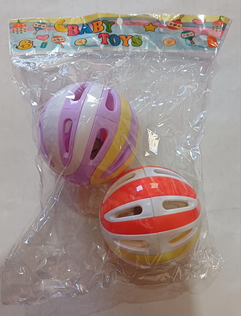 SONAJERO PELOTA X2 PASTEL EN BOLSA