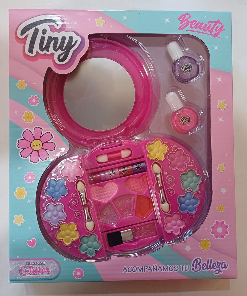 Set de maquillaje sombras con espejo Tiny