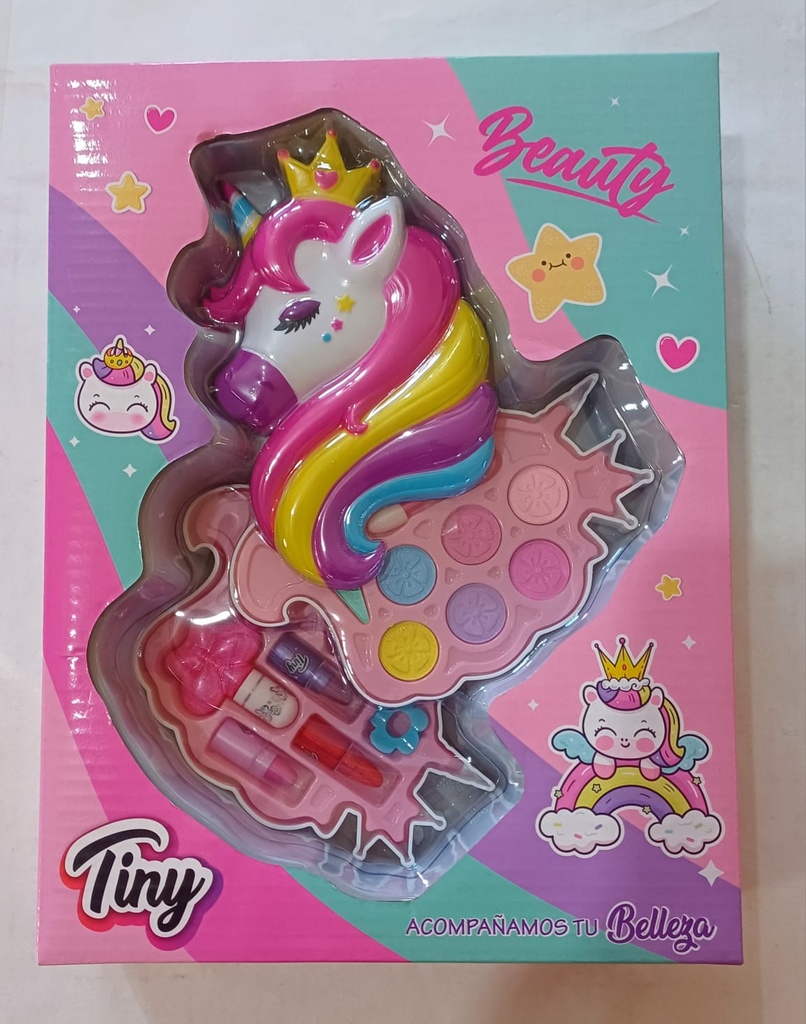 Set de maquillaje unicornio con esmaltes Tiny