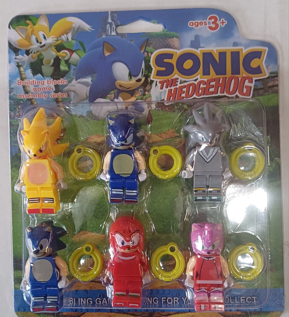 [ART2219] MINI LEGO SONIC X6 EN BLISTER