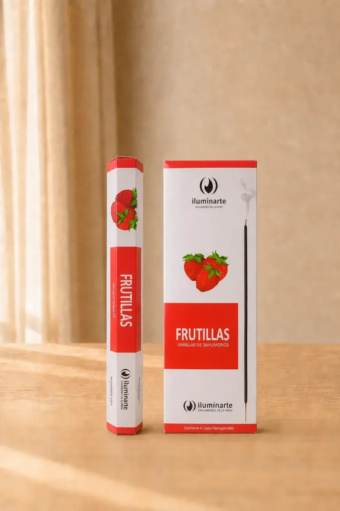 Sahumerios Hexagonales De La India Iluminarte X15UN (FRUTILLA)