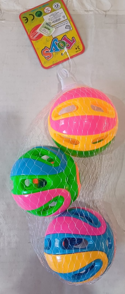 PELOTAS DIDACTICAS X3 C/SONAJERO