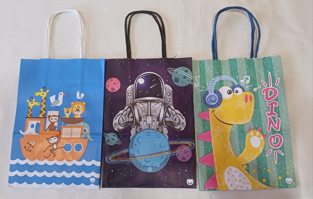BOLSA DE REGALO VARIOS MOTIVOS 14X20CM