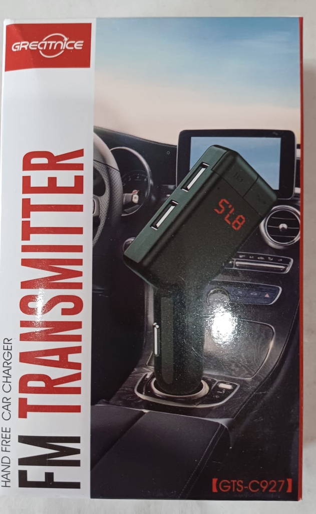 TRANSMISOR DE AUTO BT USB 5V Y USB BT GTS-C927