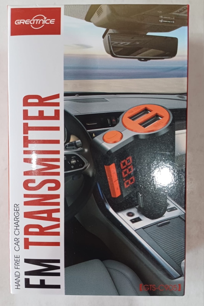 TRANSMISOR DE AUTO 1 USB Y USB 5V BT-M GTS-C905
