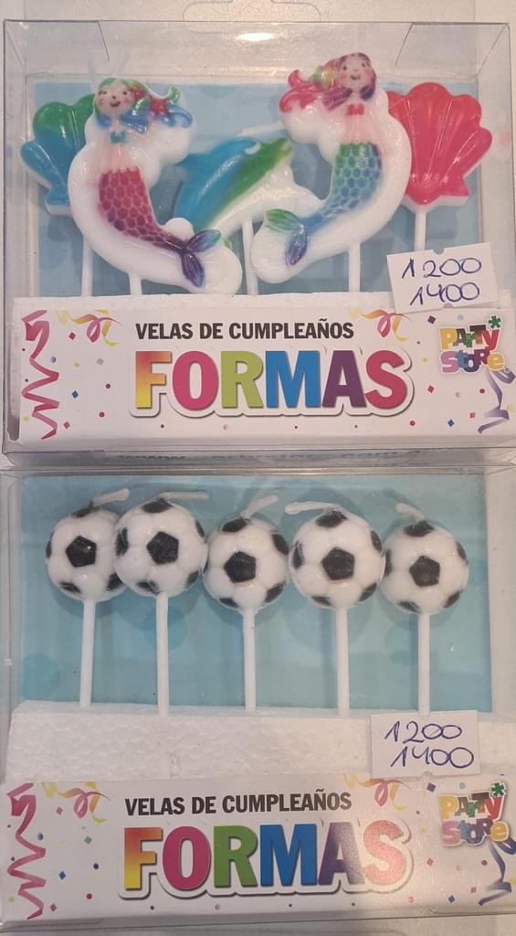 Velas Cumpleaños Formas x5 un. (Princesas)