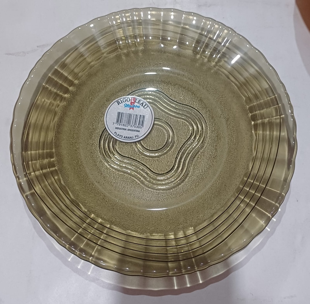 PLATO PLAYO MARRON CON RELIEVE RIGOLLEAU