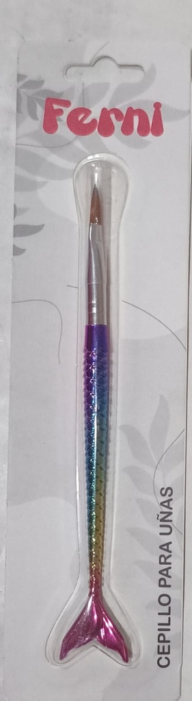 PINCEL P/UÑAS MAQUILLAJE COLA DE SIRENA  17,20 CM