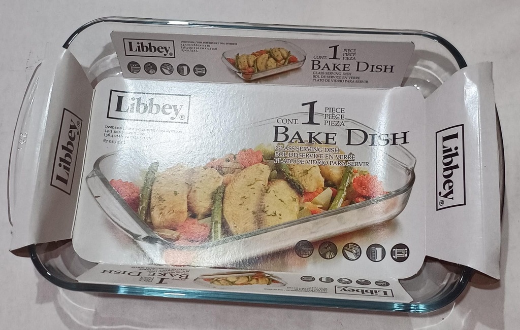 FUENTE LIBBEY RECTANGULAR 36CM 2,5LT