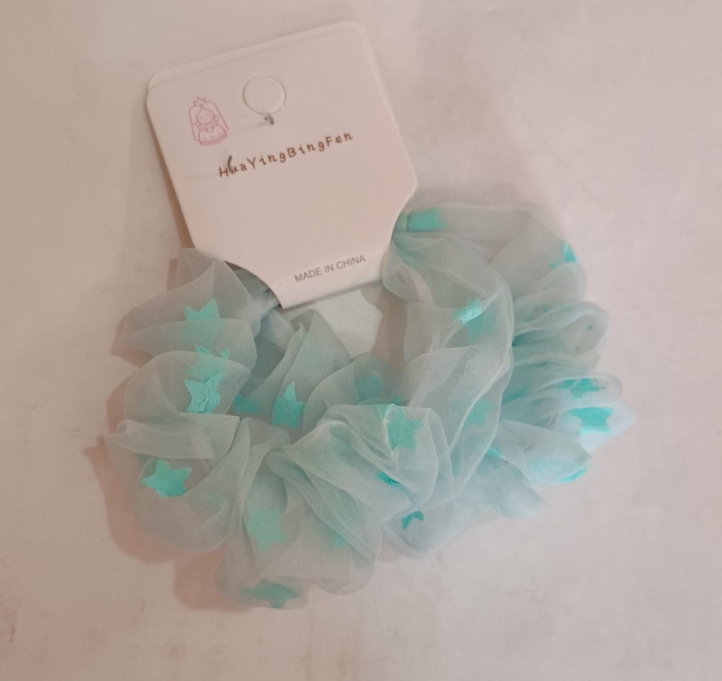 SCRUNCHIE ORGANZA ESTRELLA