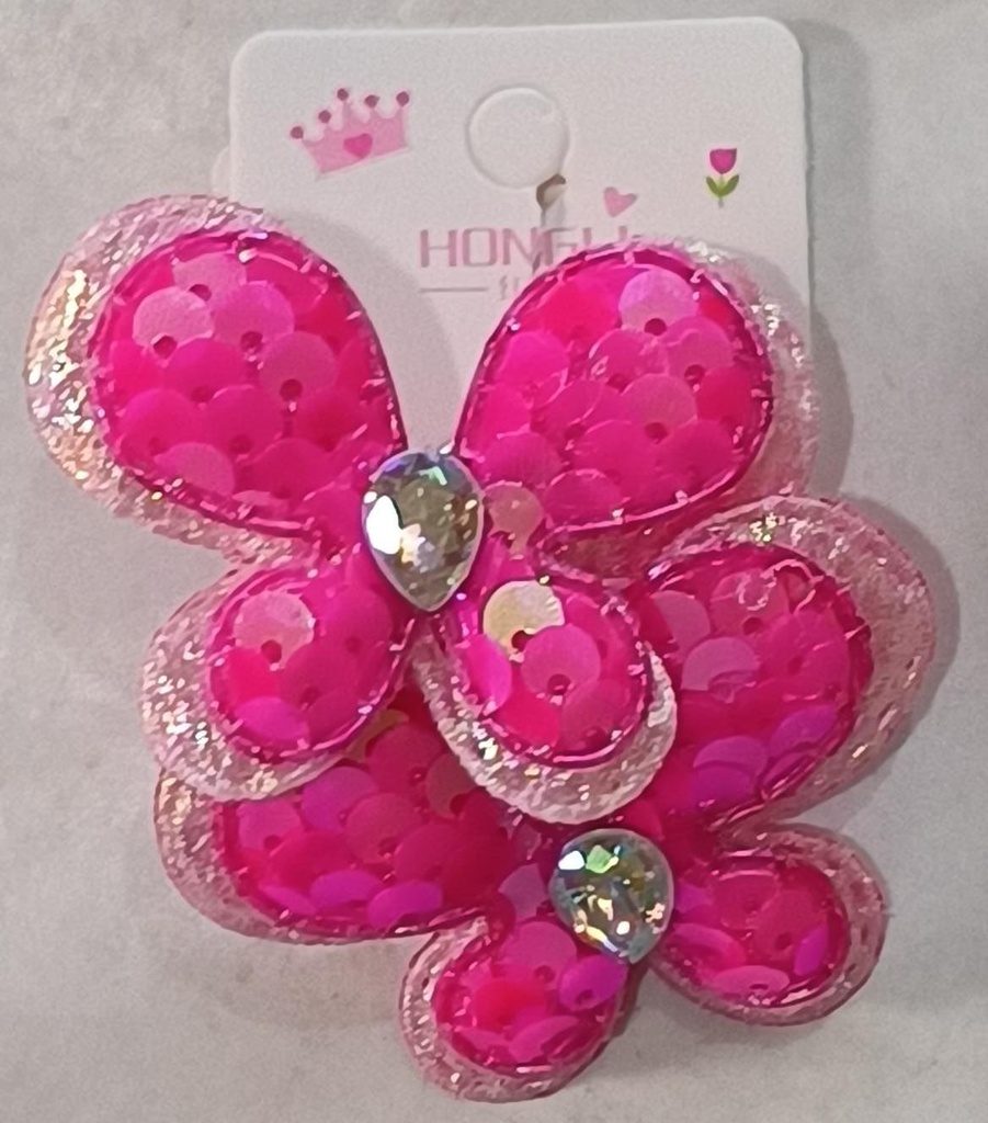 COLITA MARIPOSA C/LENTEJUELAS X2