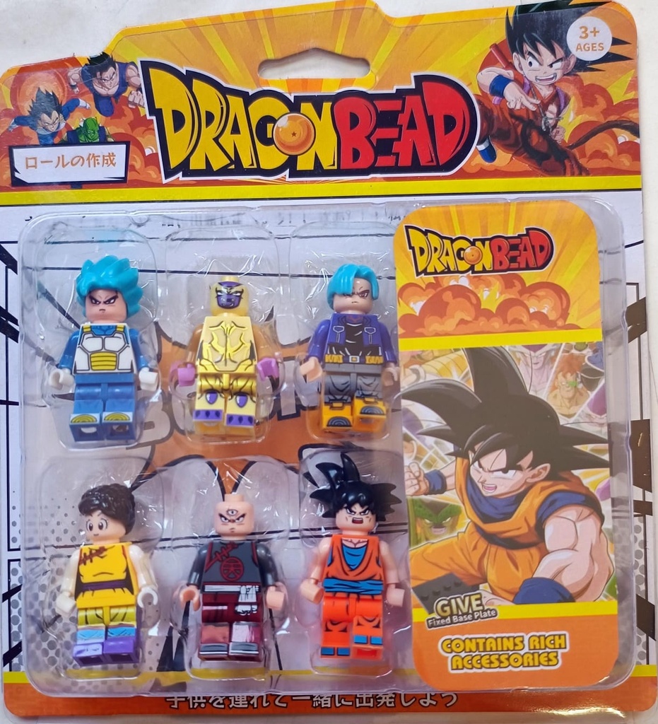 MINI LEGO PERSONAJES X6 (Dragon Ball)