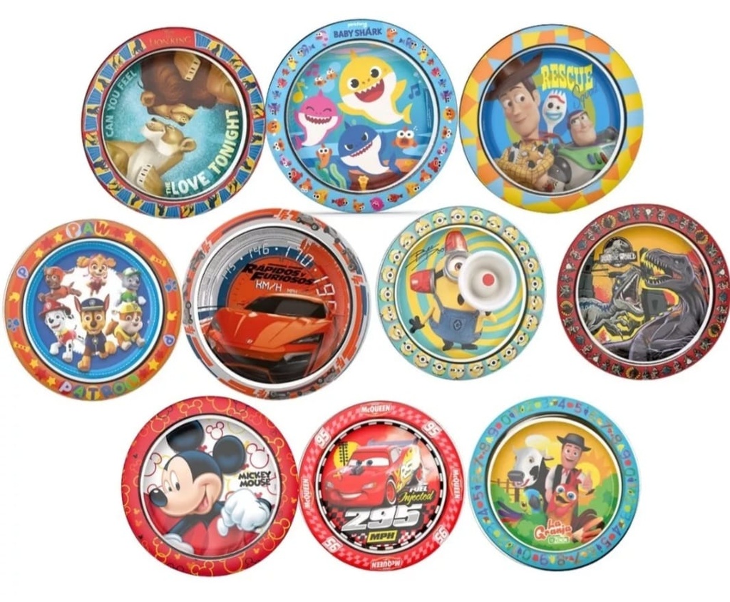Plato Plástico/ Bowl Cerealero Personaje (Patrulla Canina)