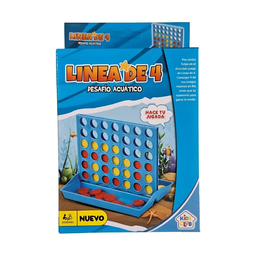 Juego de mesa línea de 4