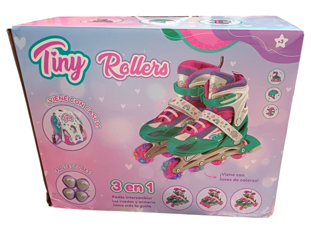 ROLLER TINY 3 EN 1 C/RUEDAS INTERCAMBIABLES Y LUCES