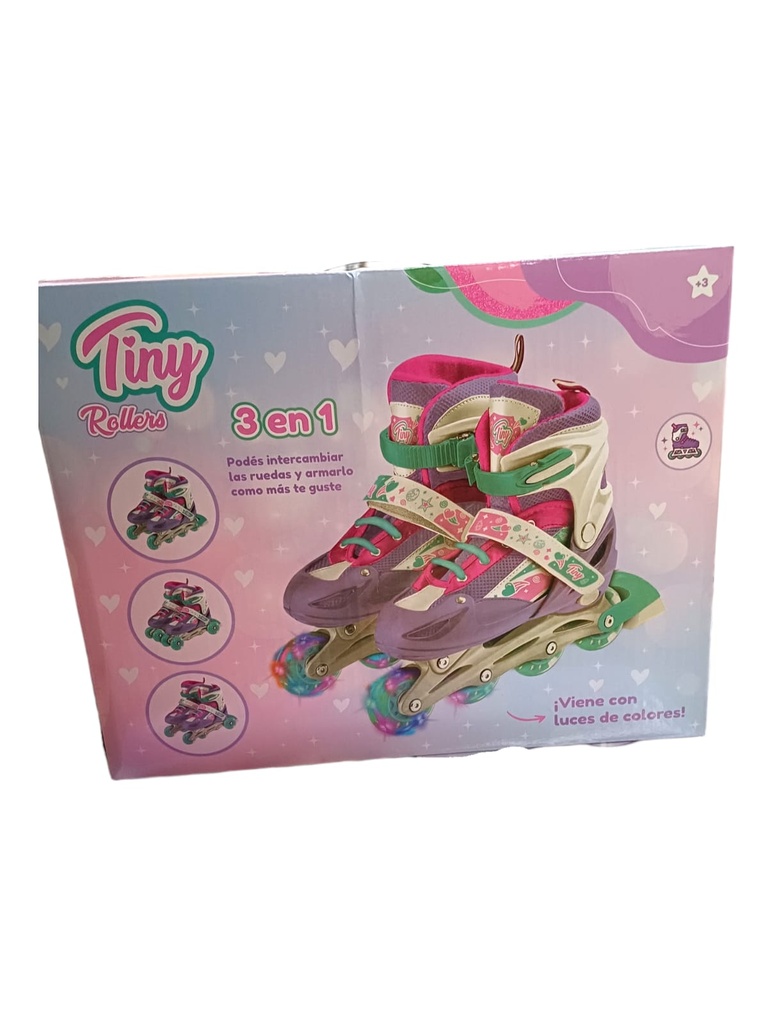 ROLLER TINY 3 EN 1 C/LUCES Y KIT DE PROTECCION