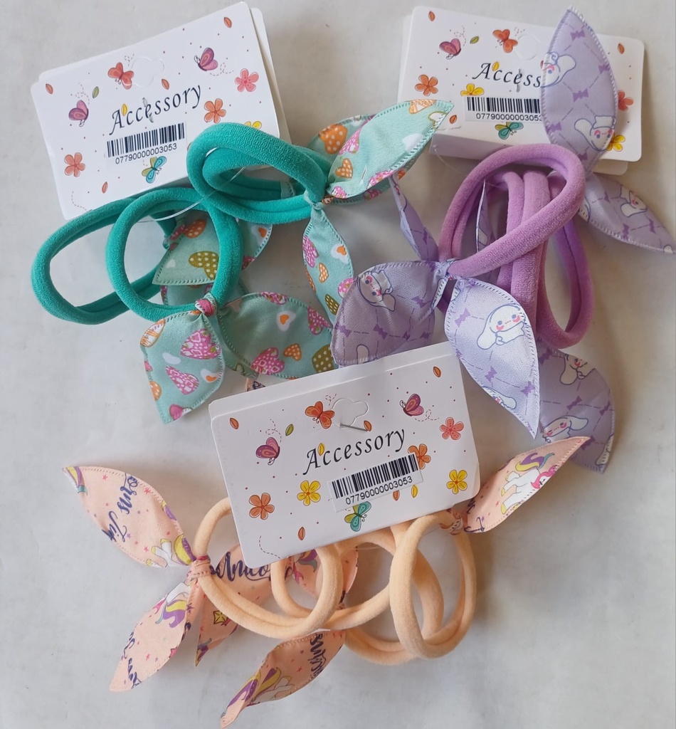 Colitas con orejas estampadas