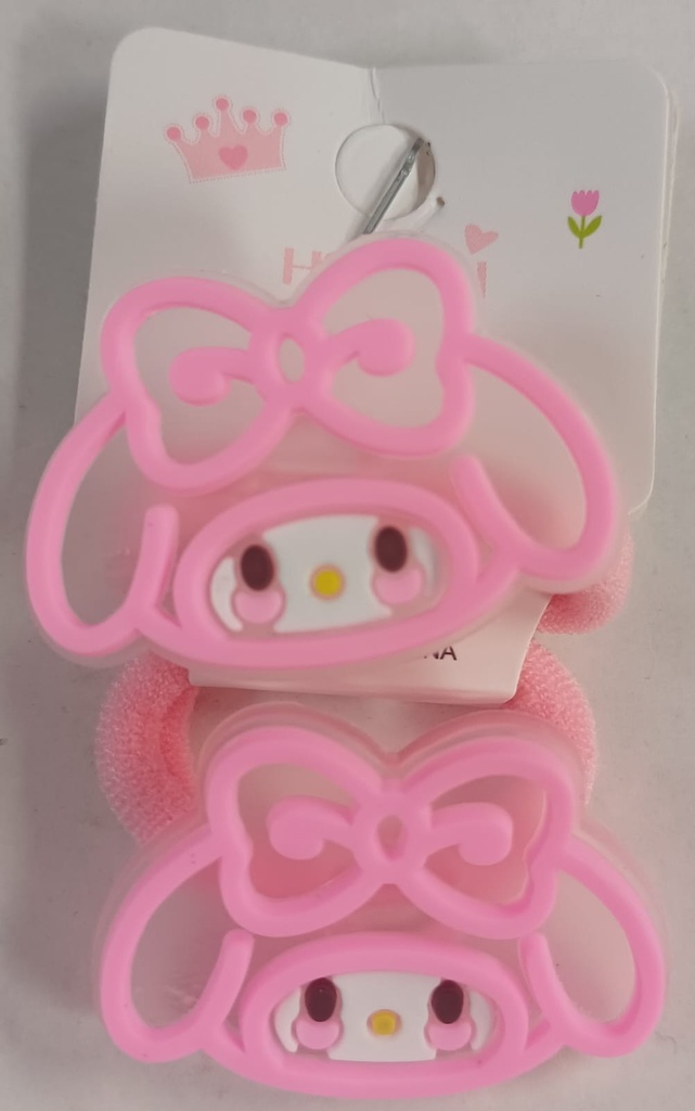 Colitas de goma KItty/Kuromi x par