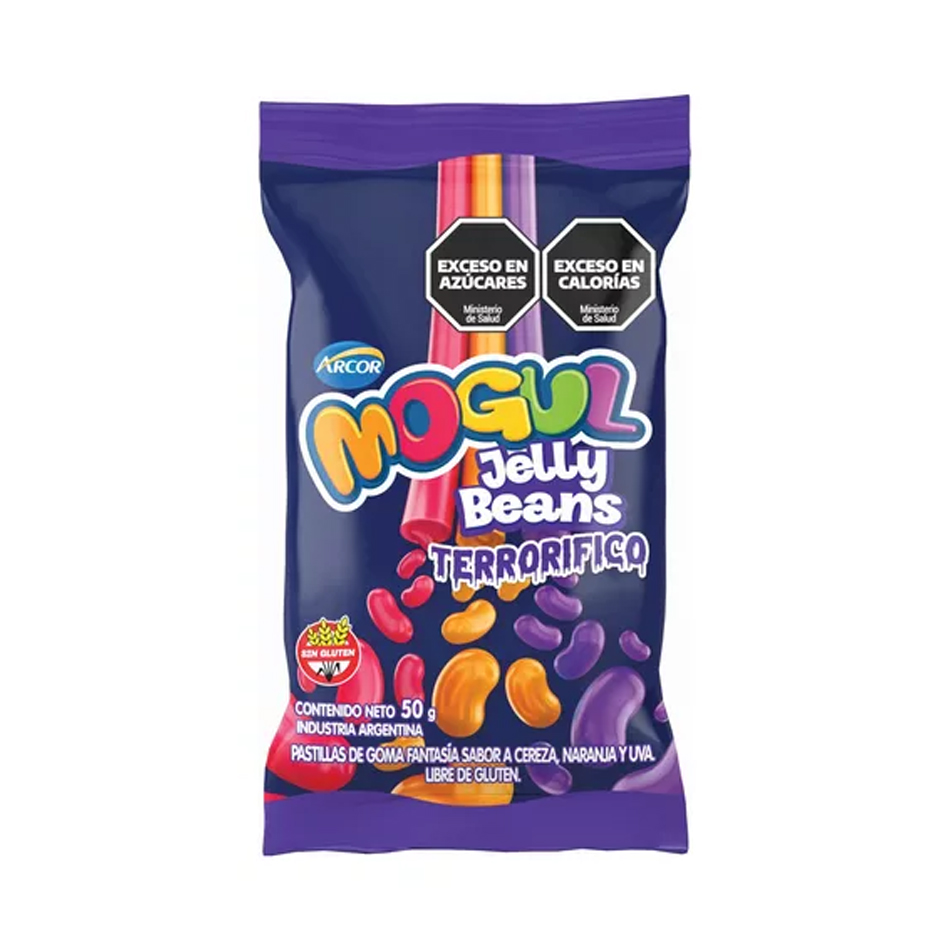 Caramelo goma Mogul Jelly Beans terrorífico 50g