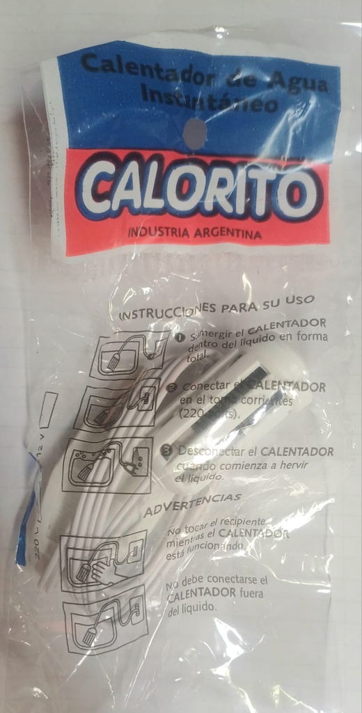 CALENTADOR CALORITO CHICO BLANCO