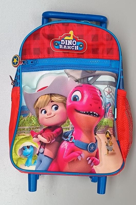 🔵Mochila Dino Ranch Carrito Jardin