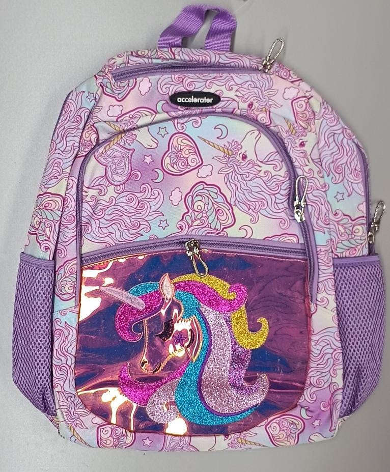 Mochila Accelorator Unicornio c/brillo