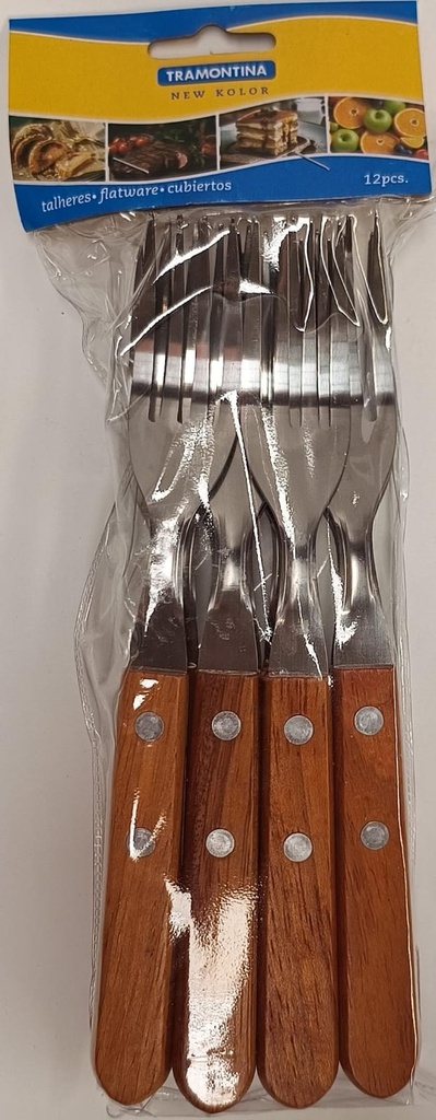 Cubierto Tramontina x Unidad Madera (Tenedor)