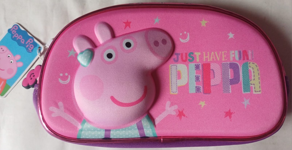 🔵CARTUCHERA PEPPA PIG 3D