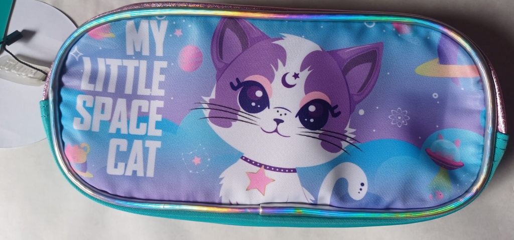 🔵CARTUCHERA RECTANGULAR MY LITTLE SPACE CAT