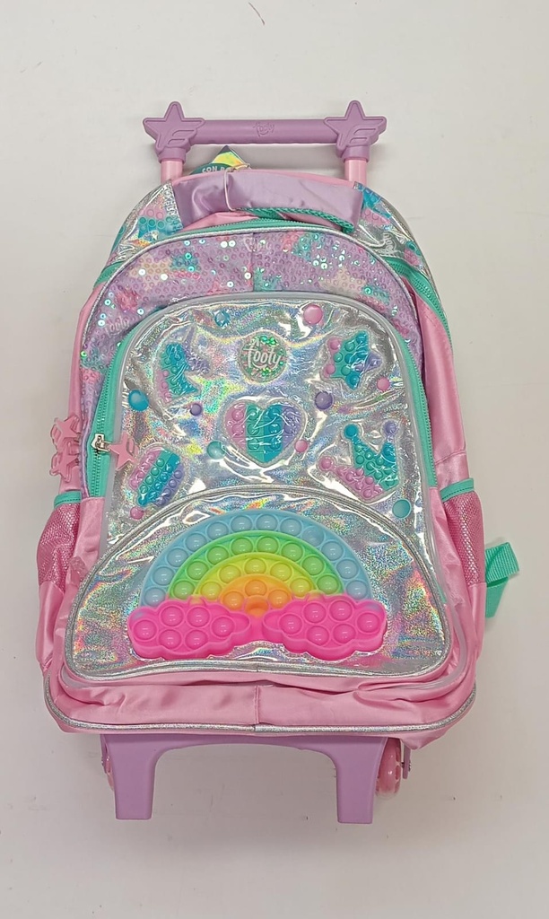 🔵Mochila Carro Footy Con Led 18"