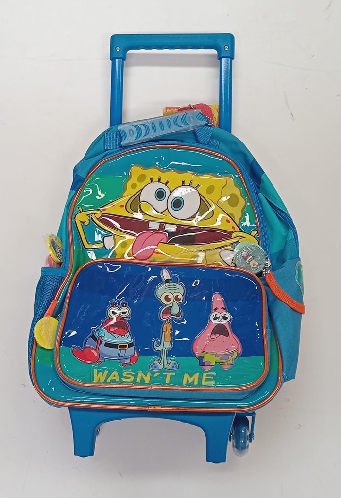 🔵Mochila Carro Cresko Bob Esponja 16"