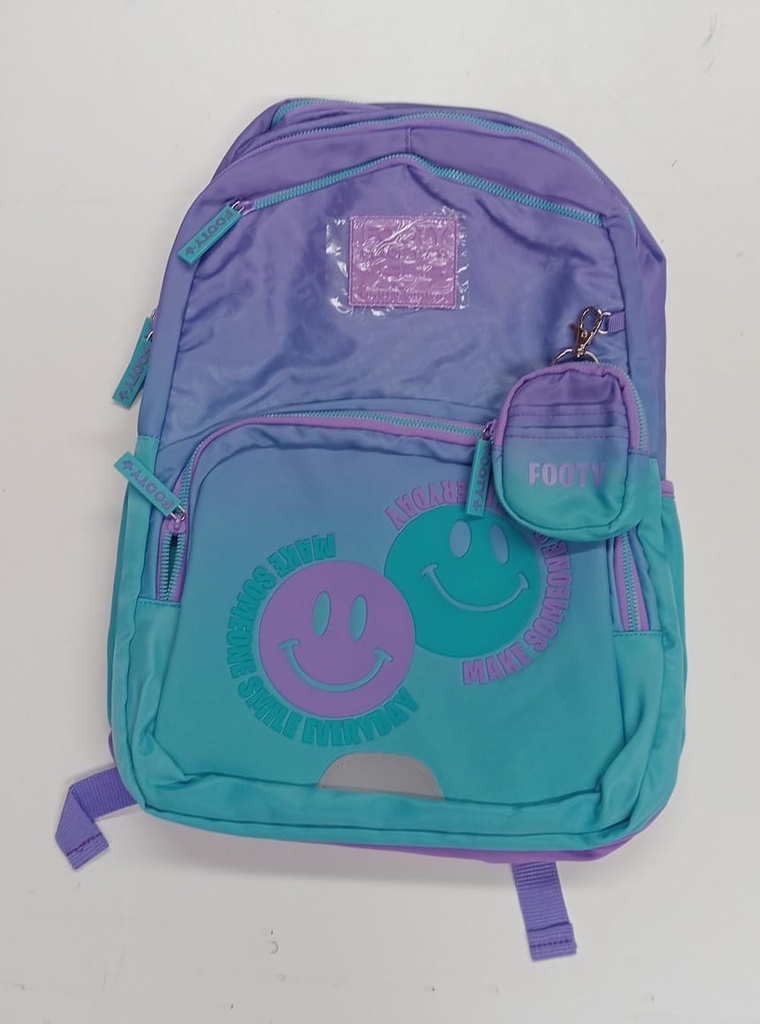 🔵Mochila Espalda Footy Degrade 18"