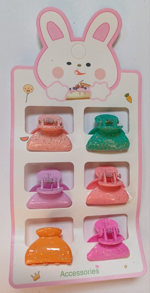 BROCHE CHICO X6 C/BRILLO
