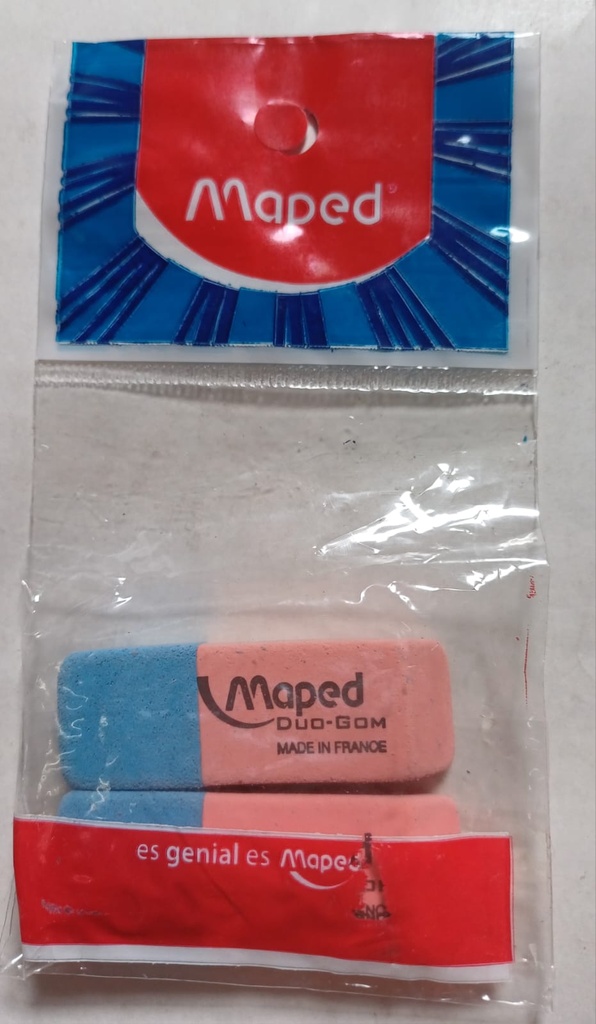 🔵GOMAS BORRAR TINTA MAPED AZUL Y ROJA  X2