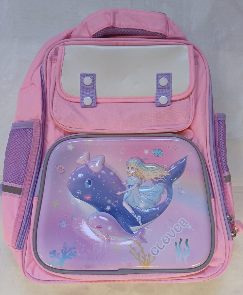 🔵MOCHILA CLEVER C/ BALLENAS 3D