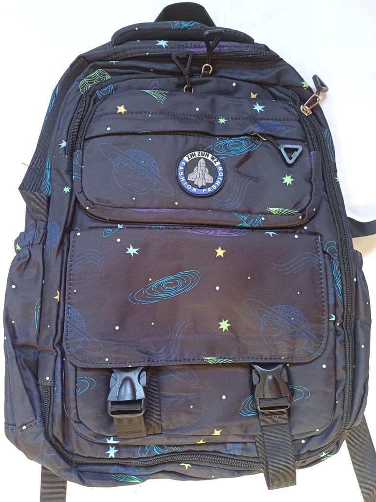 [ART3413] 🔵MOCHILA FASHION ESPACIO C/BROCHES