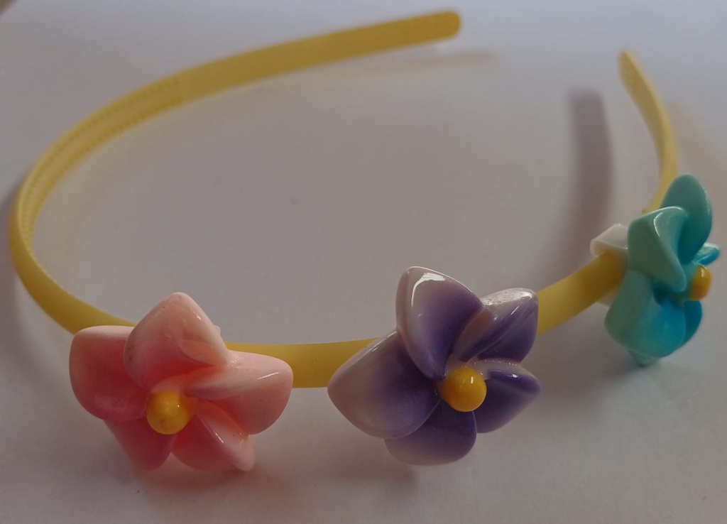 VINCHA C/4 FLORES