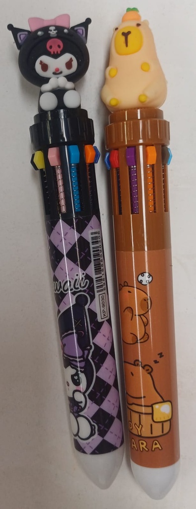 Lapicera  Kuromi/Capybara 10 Colores (KUROMI)