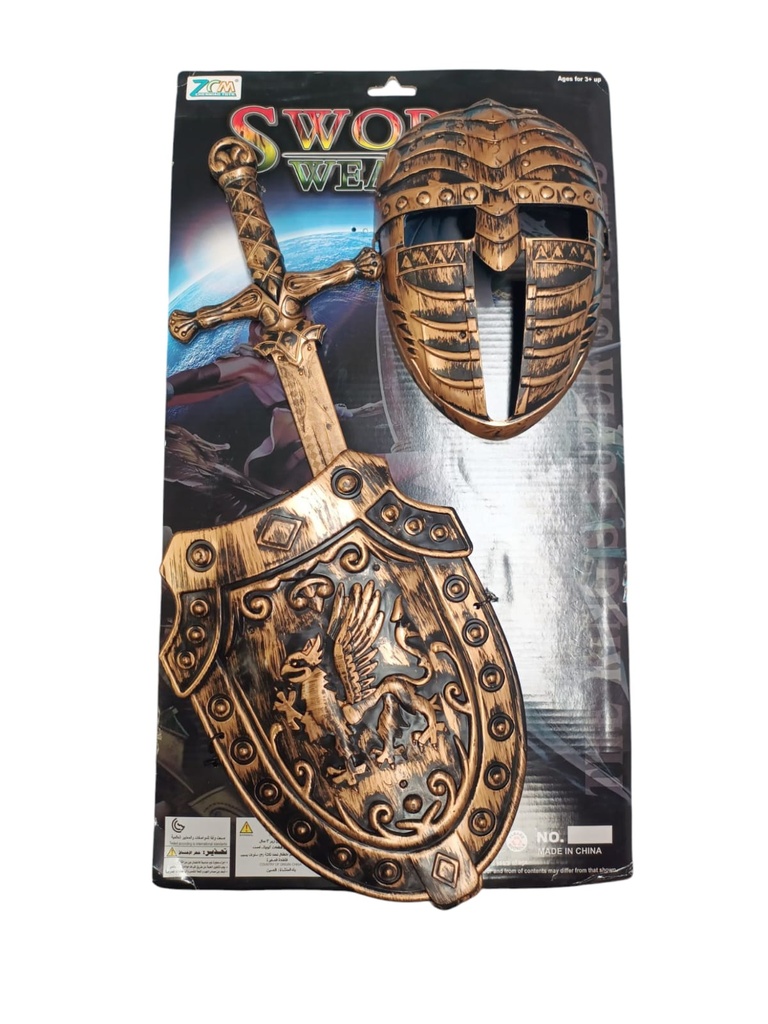 Escudo + espada + máscara Swords Weapon