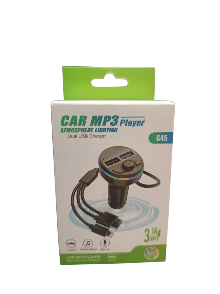 TRANSMISOR KIT AUTO REPRODUCTOR MP3 G45