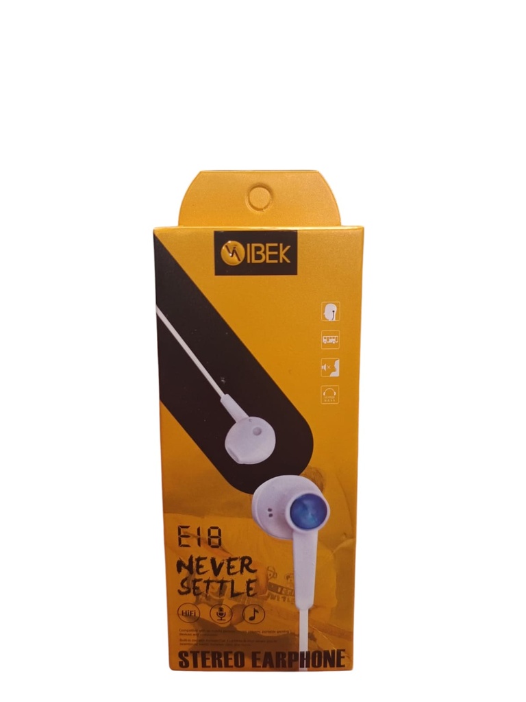 AURICULAR MANO LIBRE CON CABLE E18