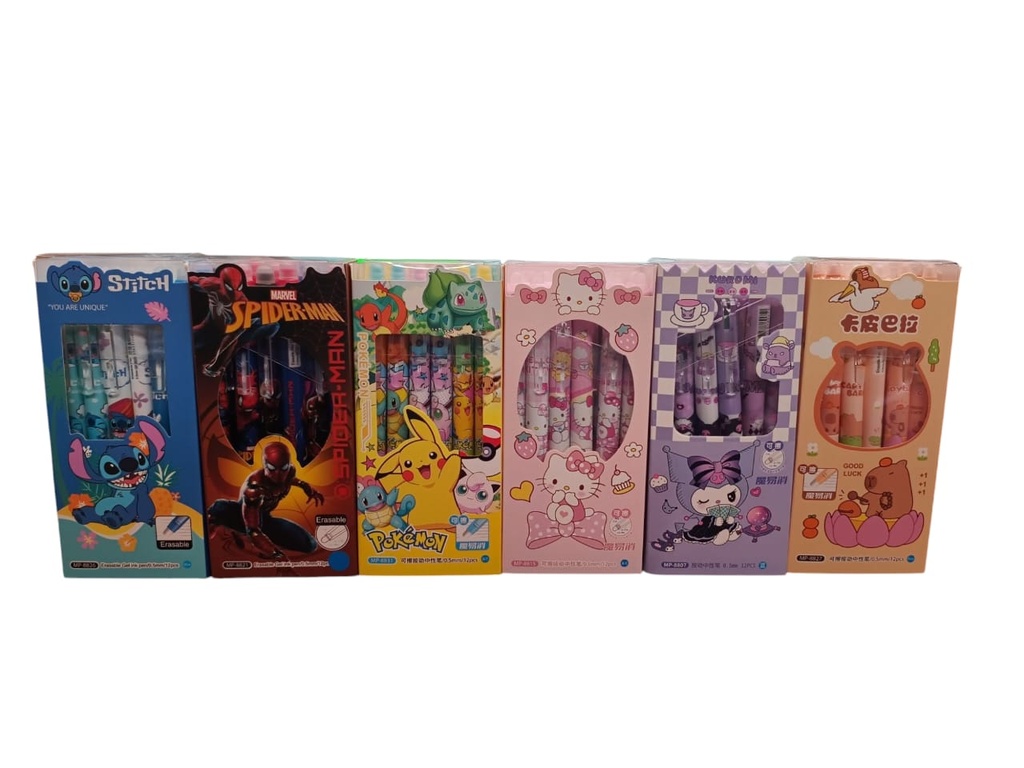 LAPICERA BORRABLE PERSONAJES