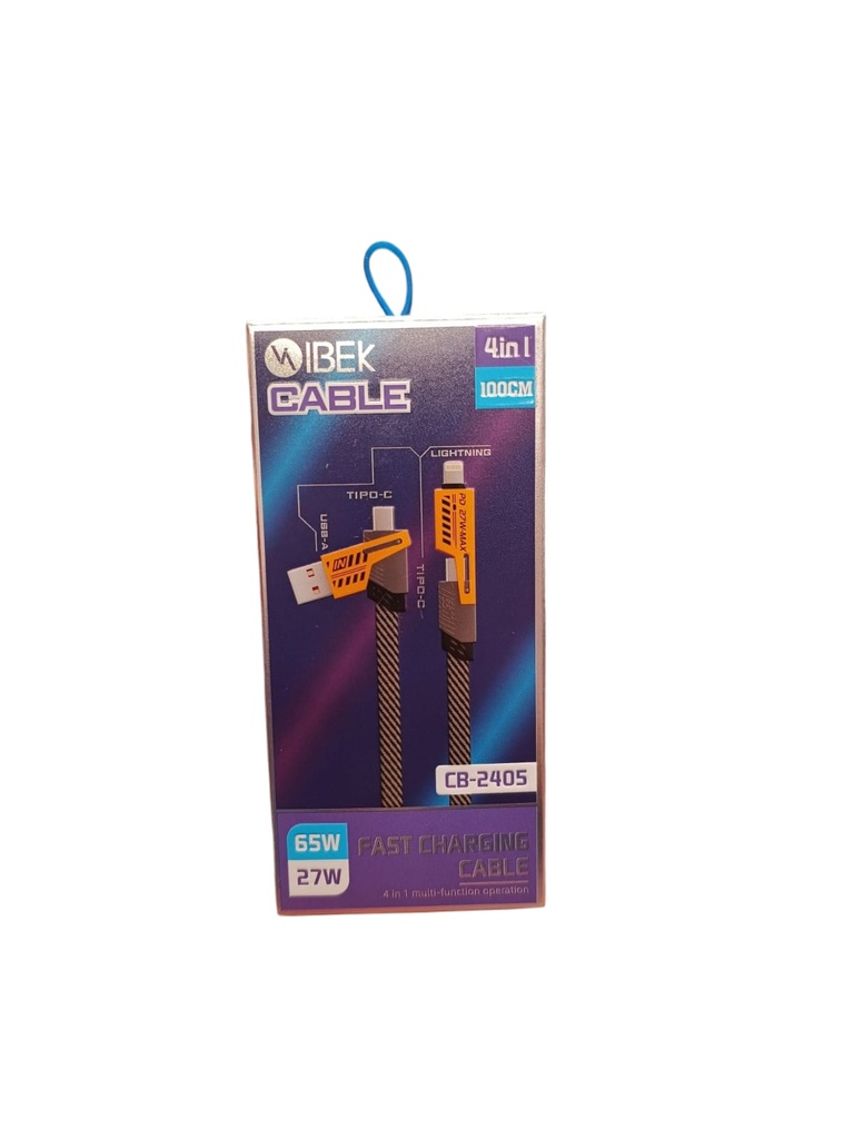 CABLE USB 4 EN 1 IBEK CB-2405