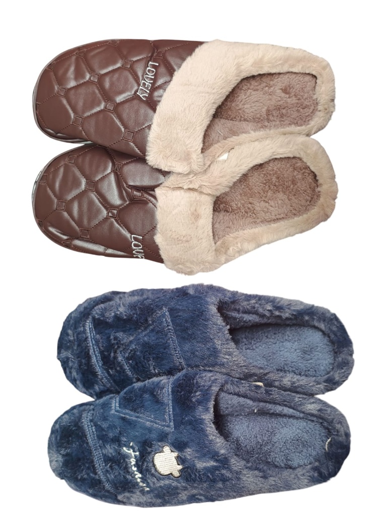 [ART3551] Pantuflas hombre peluditas